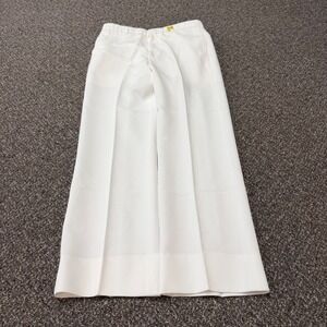 Creighton US Navy Pants Mens 33L White Uniform Trouser Wide Leg Vintage USA Made
